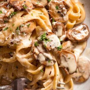 Mushroom Cream Pasta