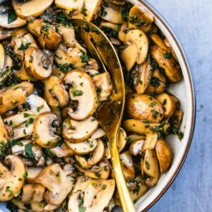 Garlic roasted mushrooms 🍄