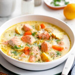 Salmon soup