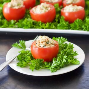 Tuna stuffed tomato 🐟